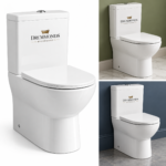 Drummonds Bathrooms Kameo Close Coupled Close-to-Wall Pan - Image 2